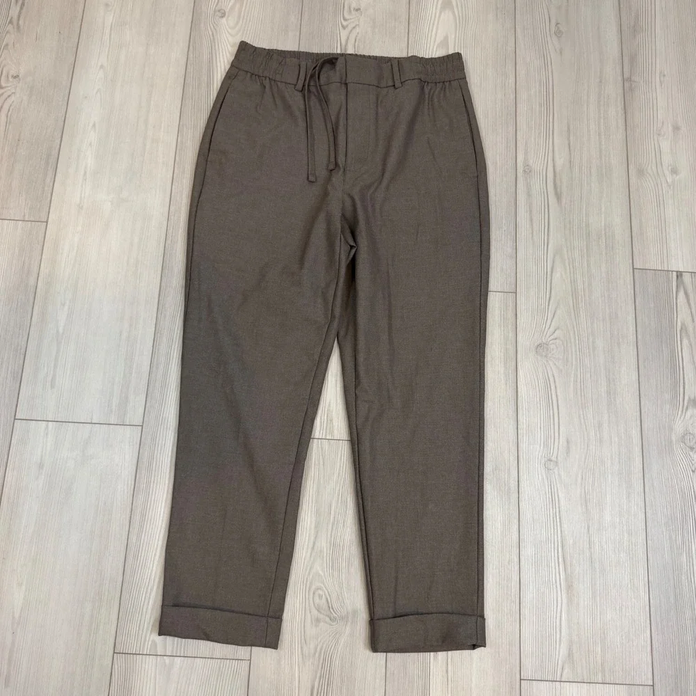 Banana Republic Tapered Fit Herringbone Drawstring Pants 32x26 NWT 876868 READ